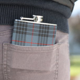 Flasques MacKay Blue Tartan Plaid Scottish Motif