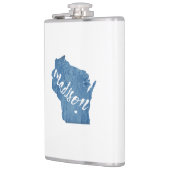 Flasques Madison, Wisconsin Wood Grain (Gauche)