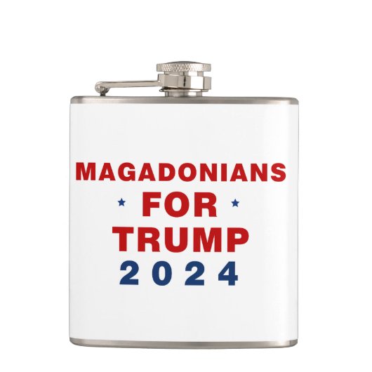 Flasques Magadoniens pour Trump 2024 Rouge bleu (Devant)