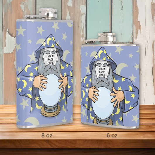 Flasques Mage avec votre visage