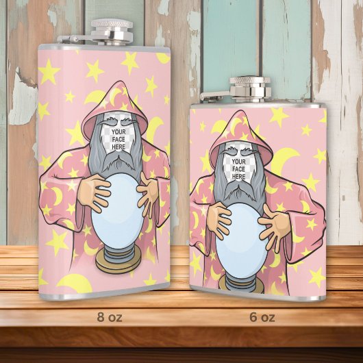 Flasques Mage avec votre visage