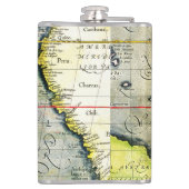 Flasques Magellans navire Victoria, Antique Carte Océan Pac (Dos)