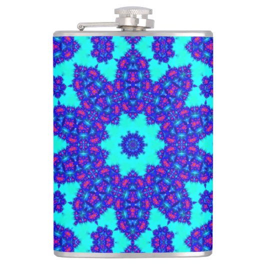 Flasques Magic Blue kaleidoscope flourished (Devant)