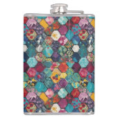 Flasques Magical Fairies And Floral Hexagon Patchwork (Dos)