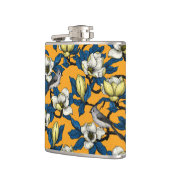 Flasques Magnolia en floraison et oiseau de tireur 3 (Gauche)