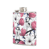Flasques Magnolia rose et métis bleu (Gauche)