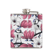 Flasques Magnolia rose et métis bleu (Dos)