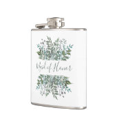 Flasques Maid of Honor Rustic Greenery Cadre (Gauche)