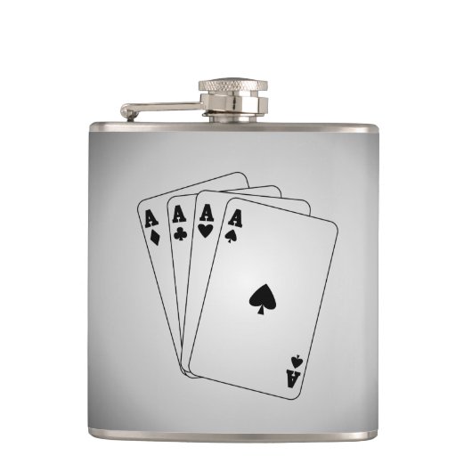 Flasques Main de poker As (Devant)