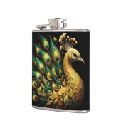 Flasques Majestic Peacock dans Golden Splendor (Gauche)