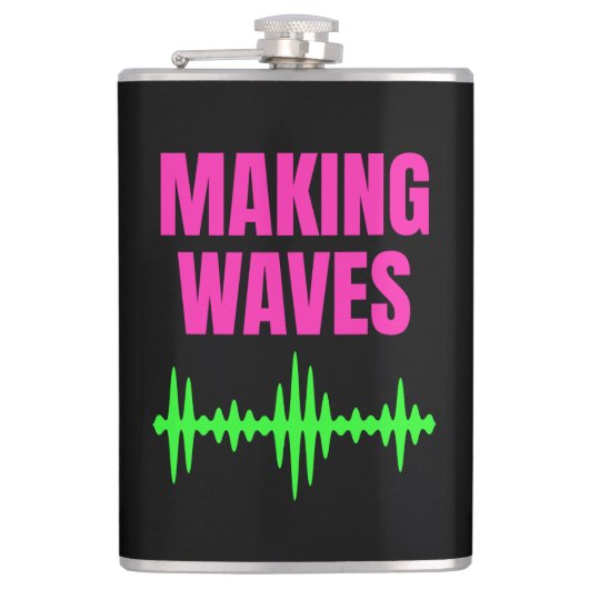 Flasques Making Waves - Sound Waves - Producteur de musique (Devant)
