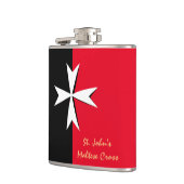 Flasques Maltese Cross & Malte drapeau mode /St. John's (Gauche)
