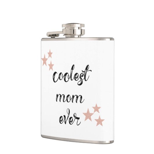 Flasques Maman la plus froide noire et rose (Gauche)