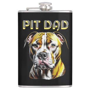 Flasques Maman Pit Bull Personnalisé pour les amoureux de