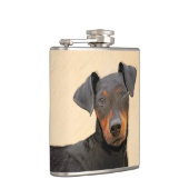 Flasques Manchester Terrier Peinture Art animal original (Droite)