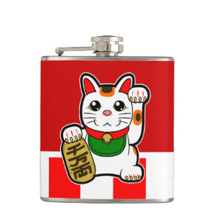 Flasques Maneki Neko : Chat chanceux japonais