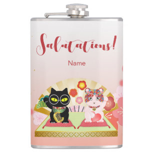 Flasques Maneki Neko Lucky Poiluna Vinyl Enveloppé