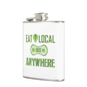 Flasques Manger Localement, Parcourir N'Importe Où (Gauche)