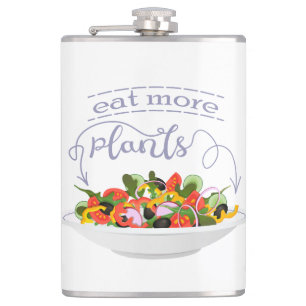 Flasques Mangez plus de plantes frais motivation salade let