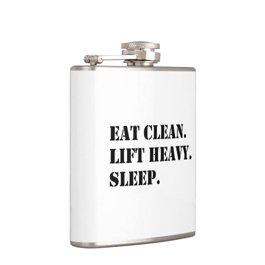 Flasques Mangez Propres. Ascenseur Lourd. Dormir. (Droite)