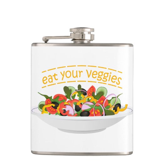 Flasques Mangez vos Légumes Citer salade fraîche mélange bo (Devant)