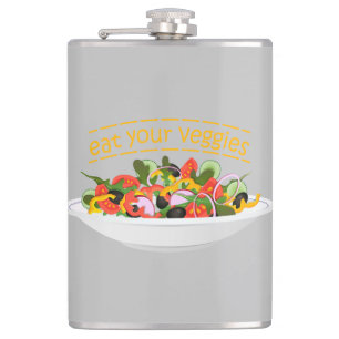 Flasques Mangez vos Légumes Citer salade fraîche mélange bo