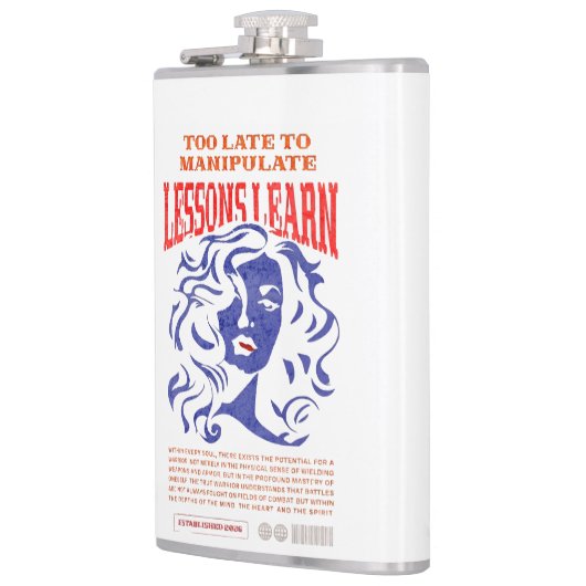 FLASQUES MANIPULATE LESSONS LEARN VINYL WRAPPED FLASK (Gauche)