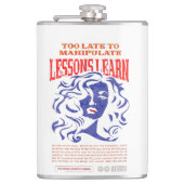 FLASQUES MANIPULATE LESSONS LEARN VINYL WRAPPED FLASK (Devant)