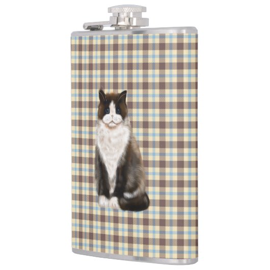 Flasques manx cat bi-col (Gauche)