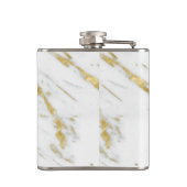 Flasques Marbre blanc Pierre Texture Et Parties scintillant (Dos)