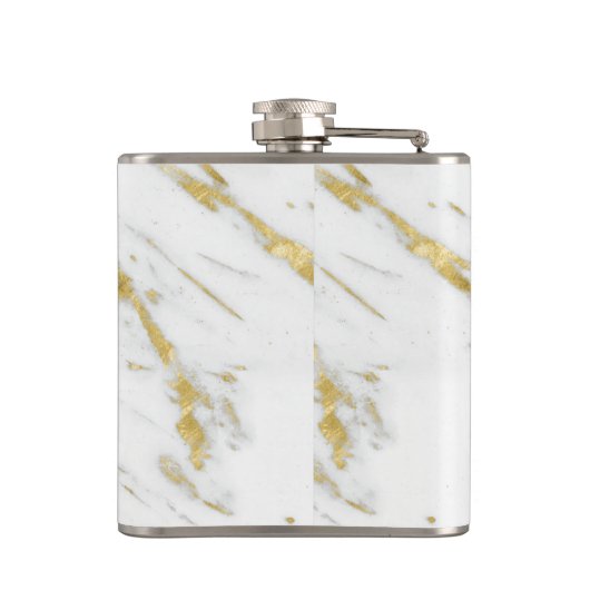 Flasques Marbre blanc Pierre Texture Et Parties scintillant (Dos)