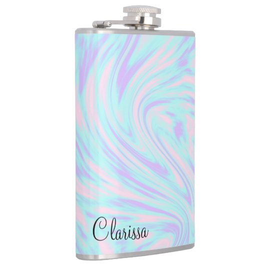 Flasques marbre blanc violet rose élégant (Droite)