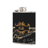 Flasques Marbre noir et or (Gauche)