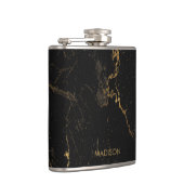 Flasques Marbre noir or (Droite)