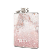 Flasques Marbre rose customisé de blanc de parties (Gauche)