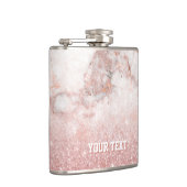 Flasques Marbre rose customisé de blanc de parties (Droite)