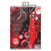 Flasques Marbre rouge, noir et blanc d'art fluvial (Dos)