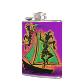 Flasques Mardi Gras Bateau de Fools (Gauche)