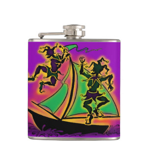 Flasques Mardi Gras Bateau de Fools