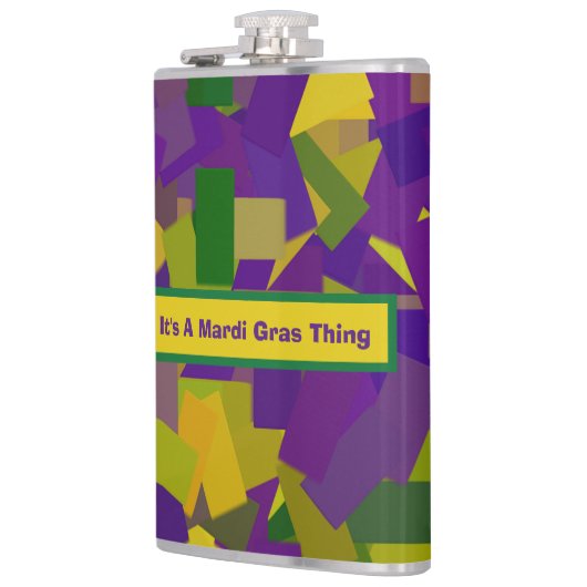 Flasques Mardi Gras Blocks (Gauche)