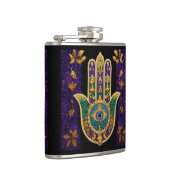 Flasques Mardi Gras Gold violet vert Hamsas Art (Droite)