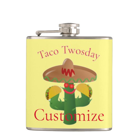 Flasques Mardi Taco Saguaro Cactus Thunder_Cove (Devant)