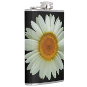 Flasques Marguerite blanche d'été sur le noir (Droite)