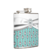 Flasques Mariage Bleu Canard (Droite)