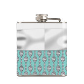 Flasques Mariage bleu turquoise (Dos)