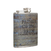 Flasques Mariage campagnard rustique | Drôle père de l'épou (Droite)