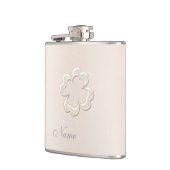 Flasques Mariage Classy chic perle chanceux shamrock (Gauche)