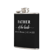 Flasques Mariage Date et Noms Père noir de la mariée (Gauche)