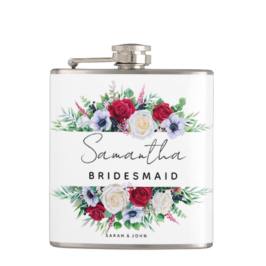 Flasques Mariage de Bridesmaid Floral Bouquet | Flèche (Devant)