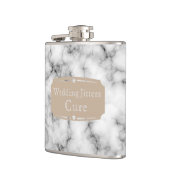 Flasques Mariage de Courage Liquide Jitters motif de Marbre (Gauche)